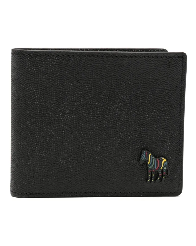 Paul Smith Zebra-patch grained-leather billfold wallet - Schwarz Schwarz
