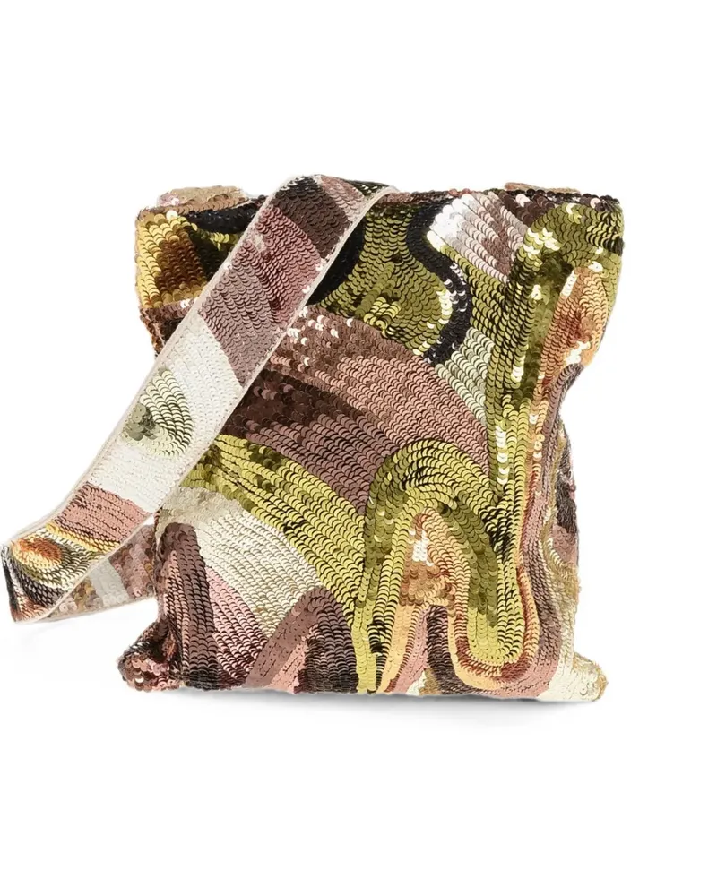 Dsquared2 sequin-embellished messenger bag - Braun Braun