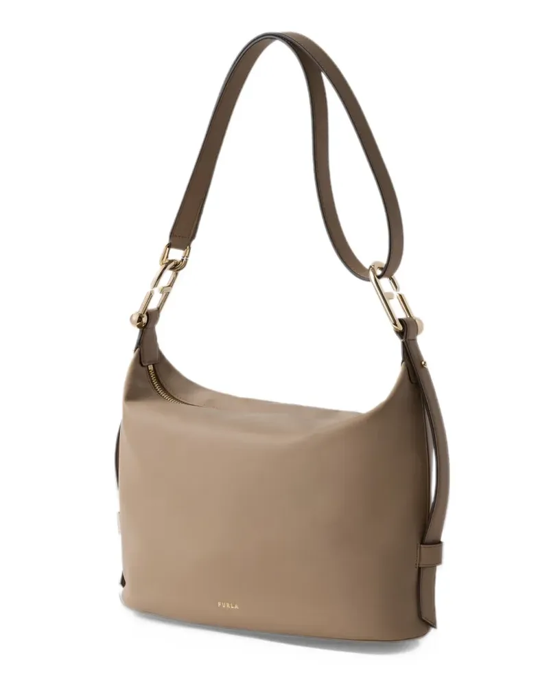 Furla Schultertasche aus Leder - Nude Nude