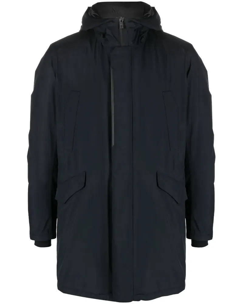 Herno Kapuzenjacke mit Klappentaschen - Blau Blau