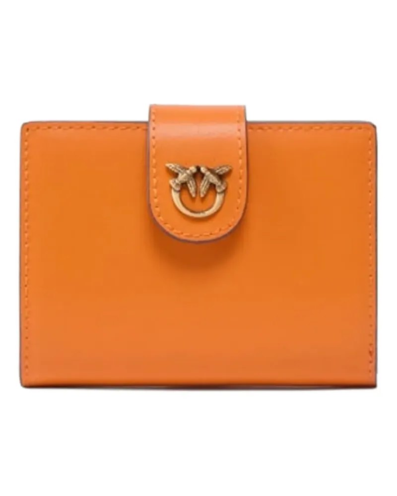 Pinko logo-detail wallet - Orange Orange