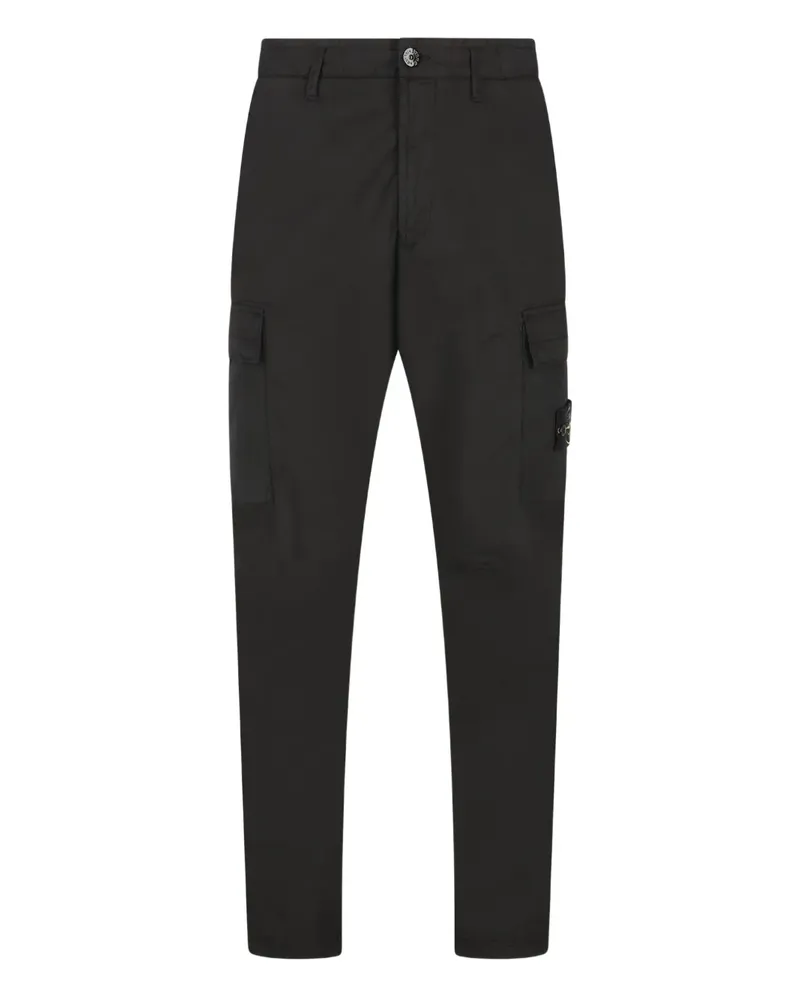 Stone Island cargo tapered trousers - Schwarz Schwarz