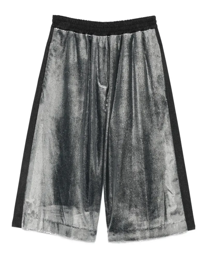 ALYSI Shorts mit elastischem Bund - Grau Grau