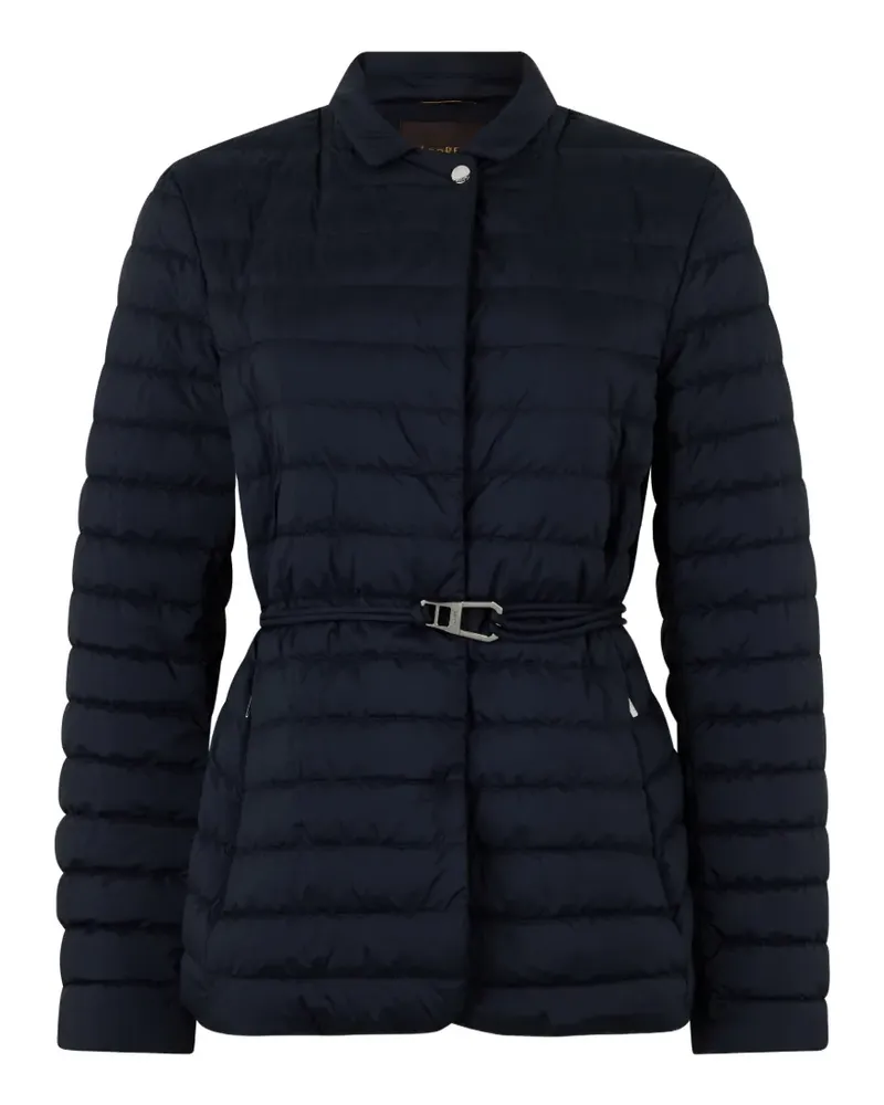 MOORER Steppjacke mit Gürtel - Blau Blau