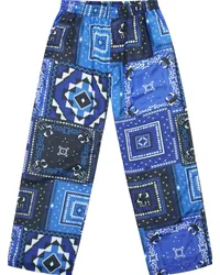 Marcelo Burlon | County of Milan Weite AOP Bandana Hose Blau