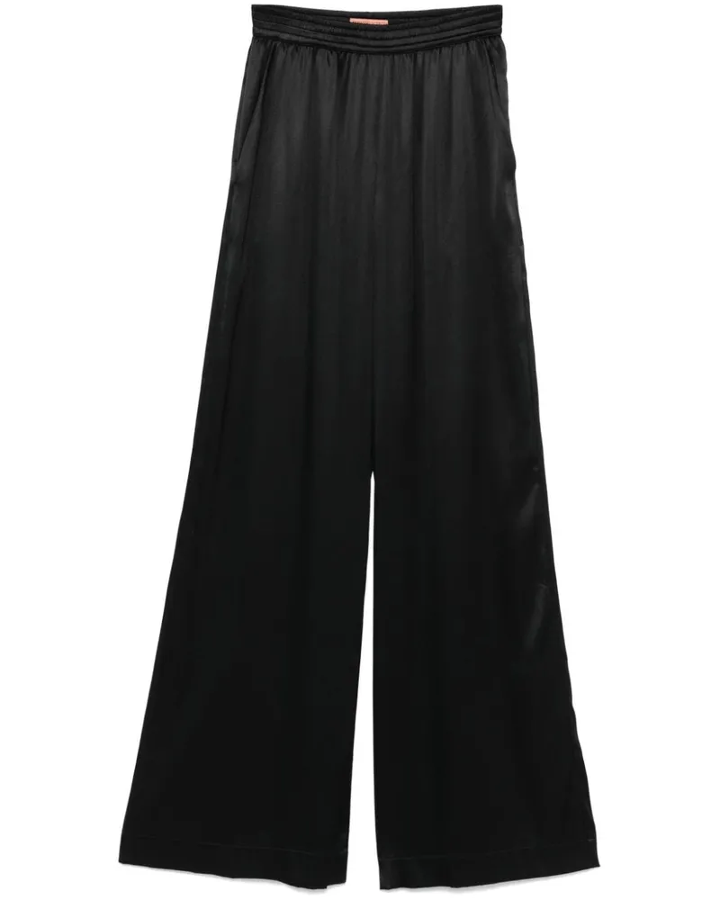 Ermanno Scervino Hose aus Satin - Schwarz Schwarz