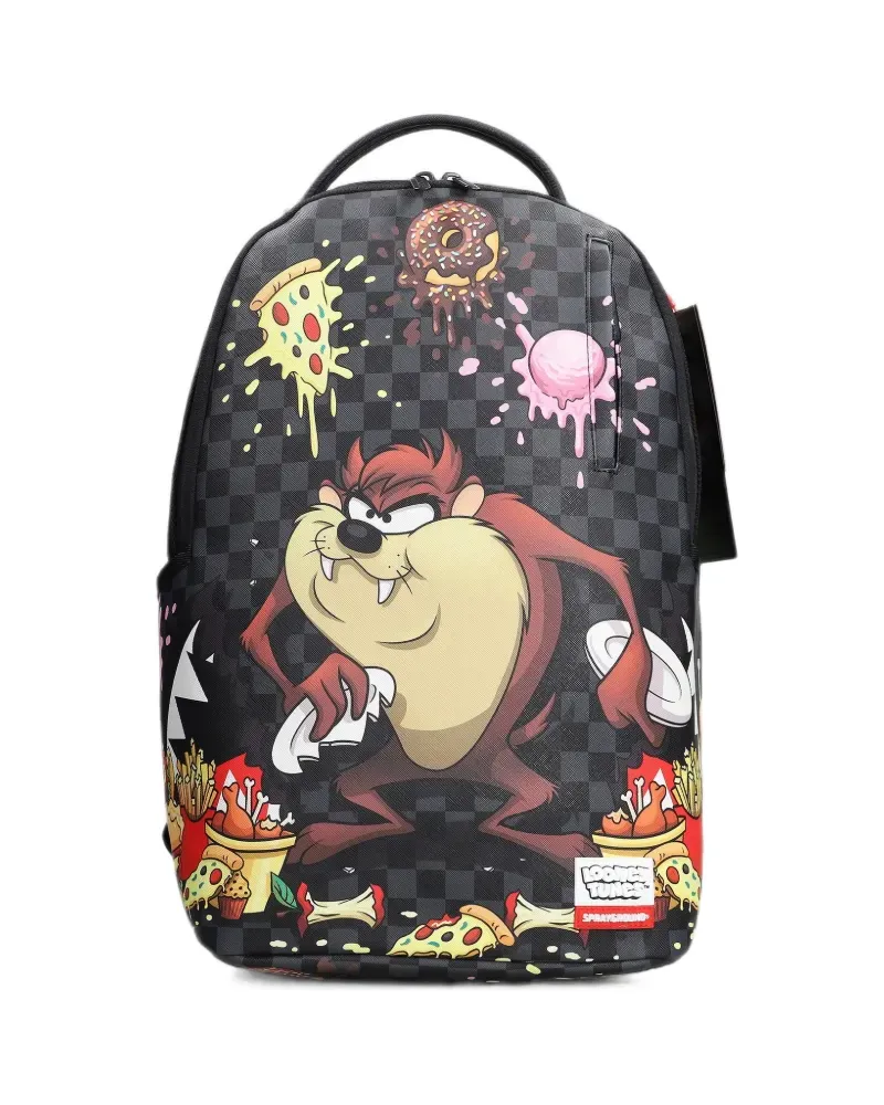 Sprayground x Looney Tunes Tazmanian Devil Lunch Break backpack - Schwarz Schwarz