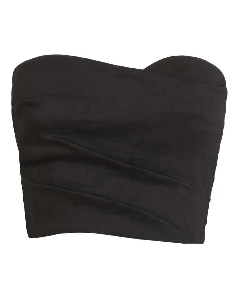 Cortana Brenna strapless draped top - Grau Grau