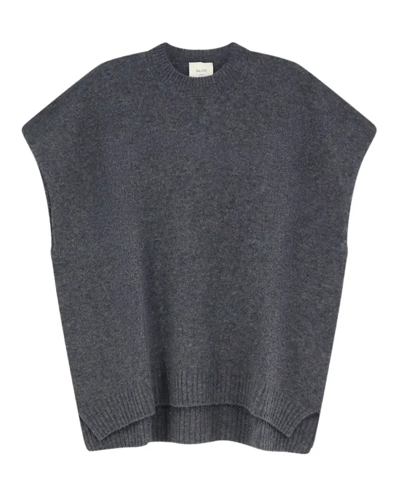 ALYSI Ärmelloser Pullover - Grau Grau