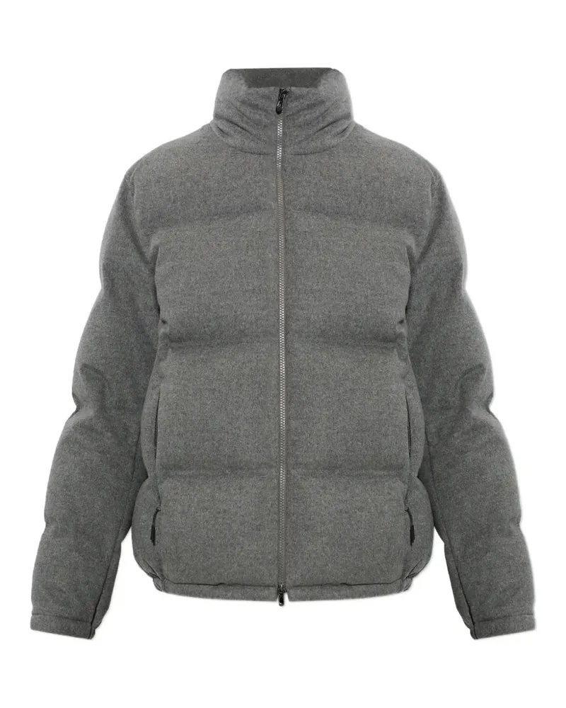 SEASE Wattierte Tribeca Jacke mit Stehkragen - Grau Grau