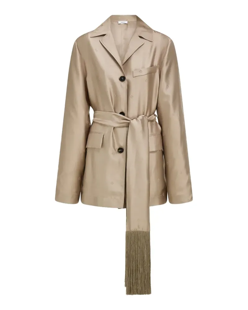 Ferragamo jacquard overshirt - Nude Nude