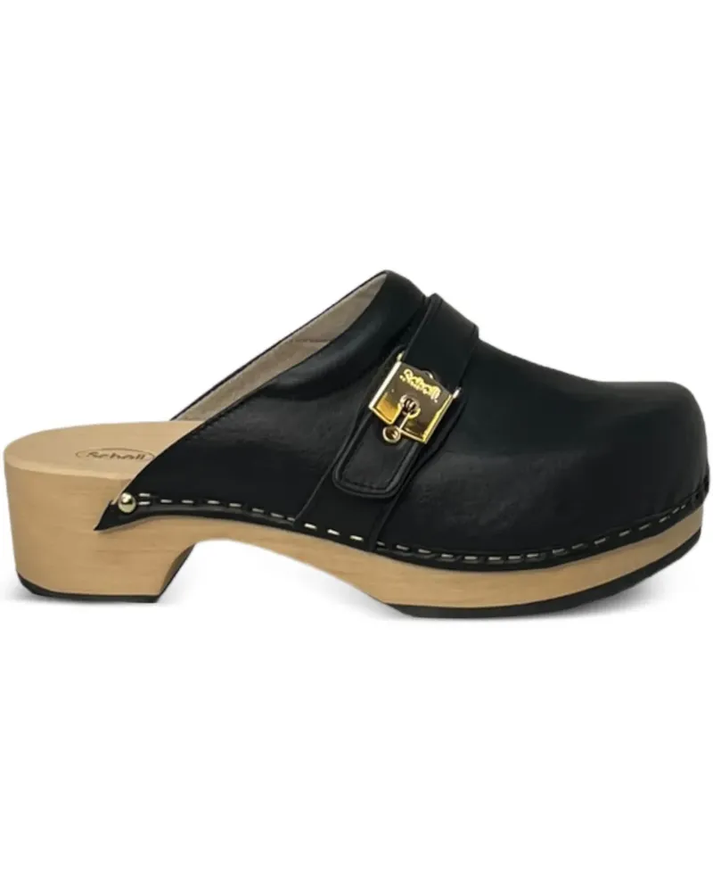 Scholl Pescura Clogs 50mm - Schwarz Schwarz