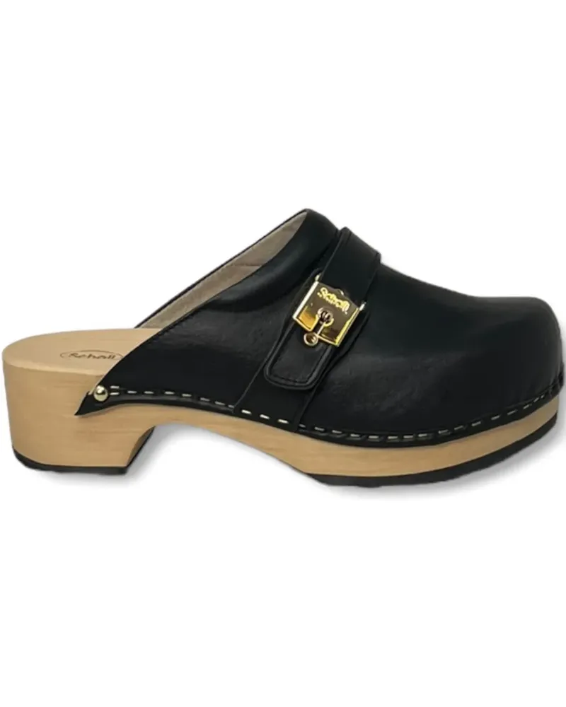 Scholl Pescura Clogs 50mm - Schwarz Schwarz