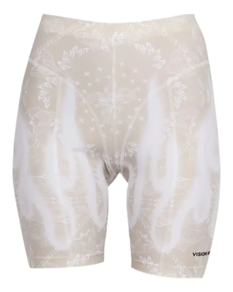Vision Of Super Shorts mit Flammen-Print - Nude Nude