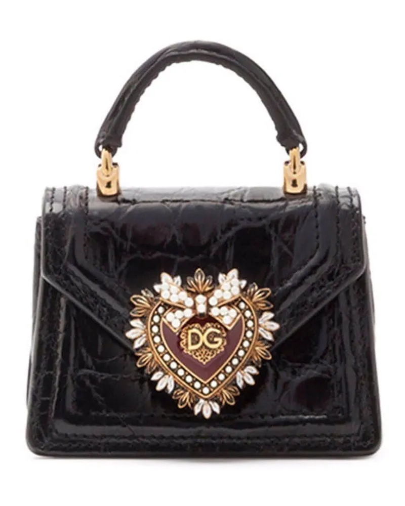 Dolce & Gabbana Devotion Mini-Tasche - Schwarz Schwarz