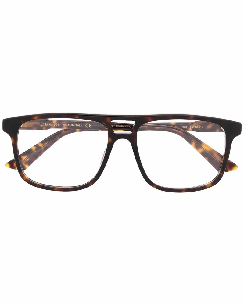 Gucci Klassische Pilotenbrille - Braun Braun