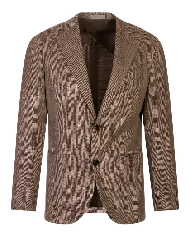 Corneliani herringbone-weave blazer - Braun Braun