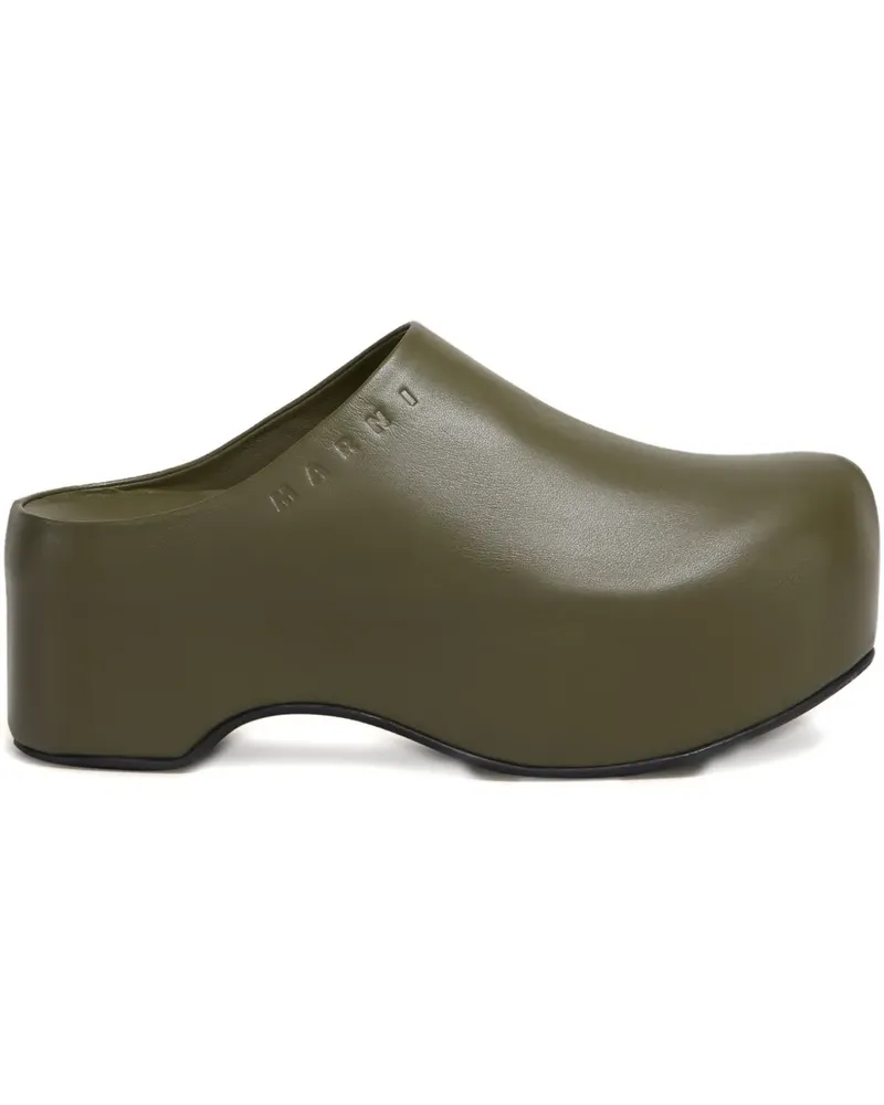 Marni Sandalen mit Plateau - Grün Grün