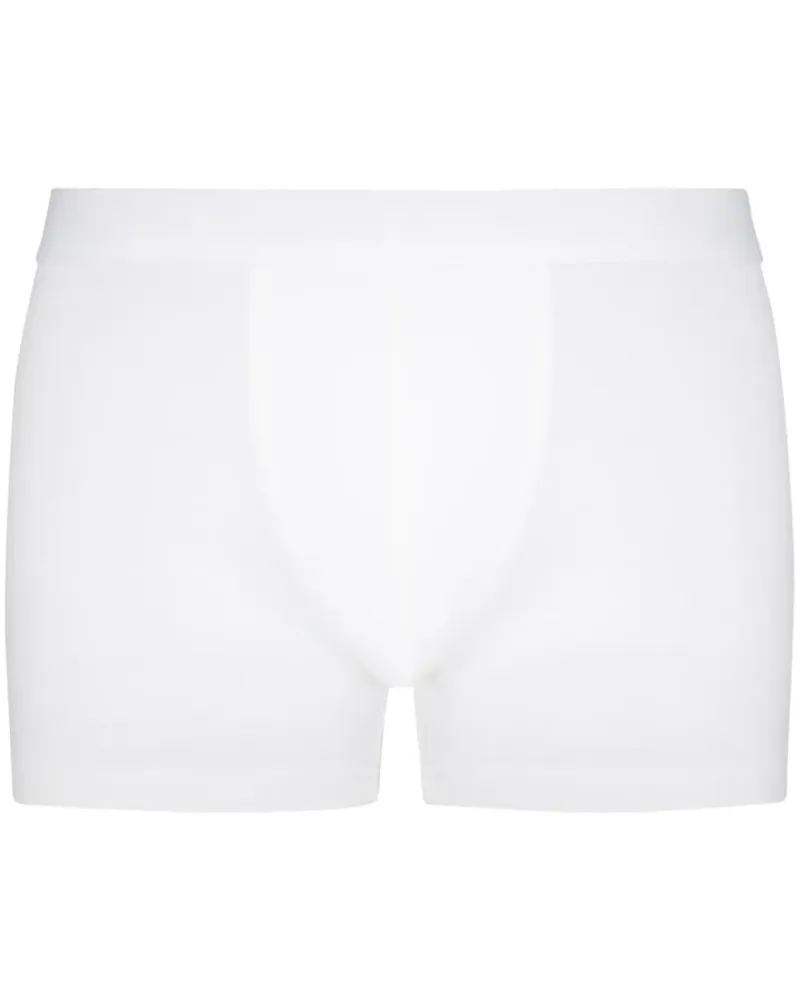 Zimmerli Boxershorts mit Logo - Weiß Weiß