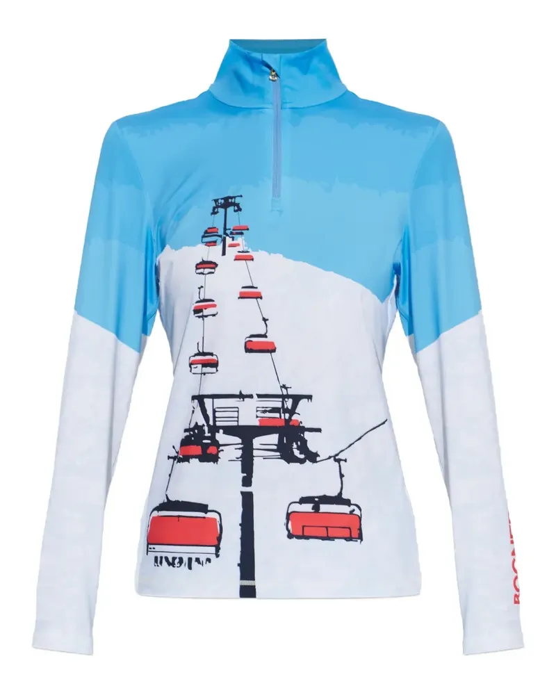 Bogner Beline Langarmshirt mit grafischem Print - Weiß Weiß