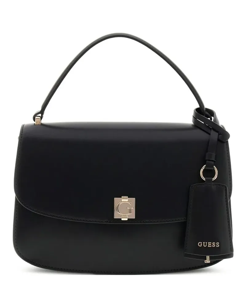 Guess Amorette grained shoulder bag - Schwarz Schwarz