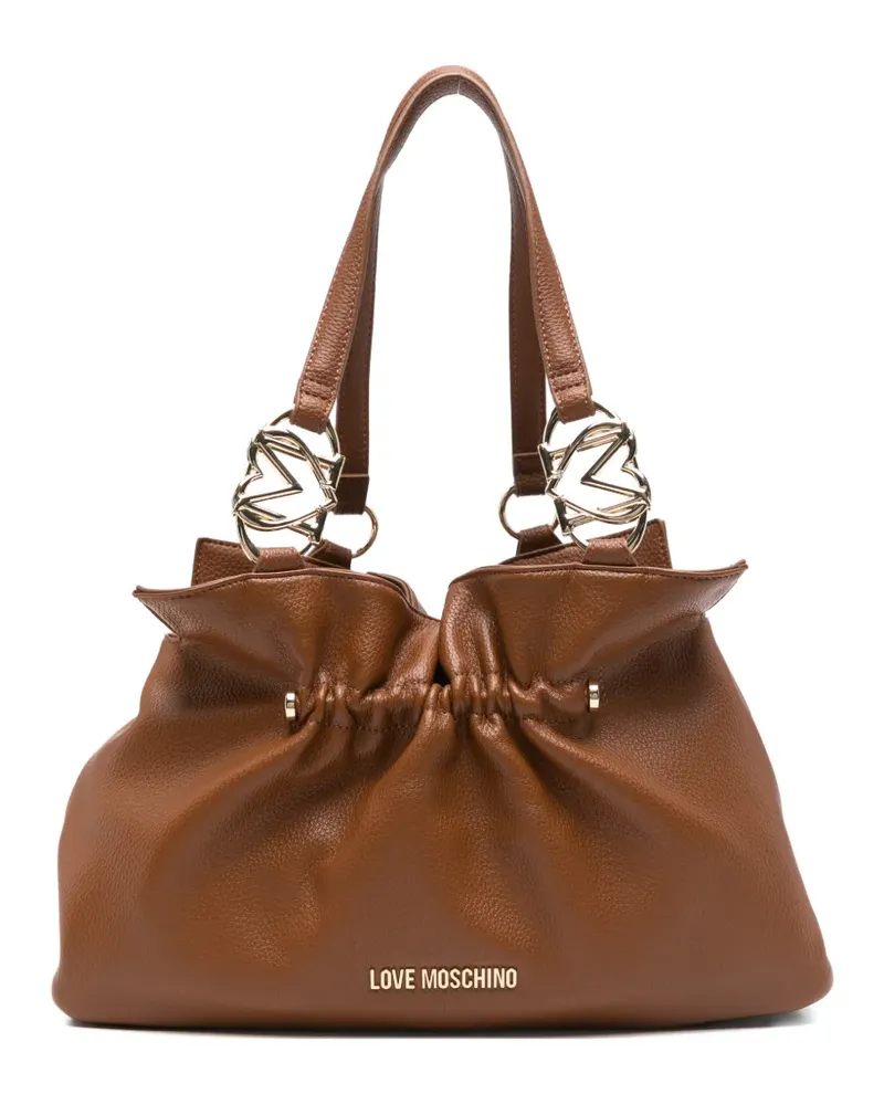 Moschino gathered handle shoulder bag - Braun Braun