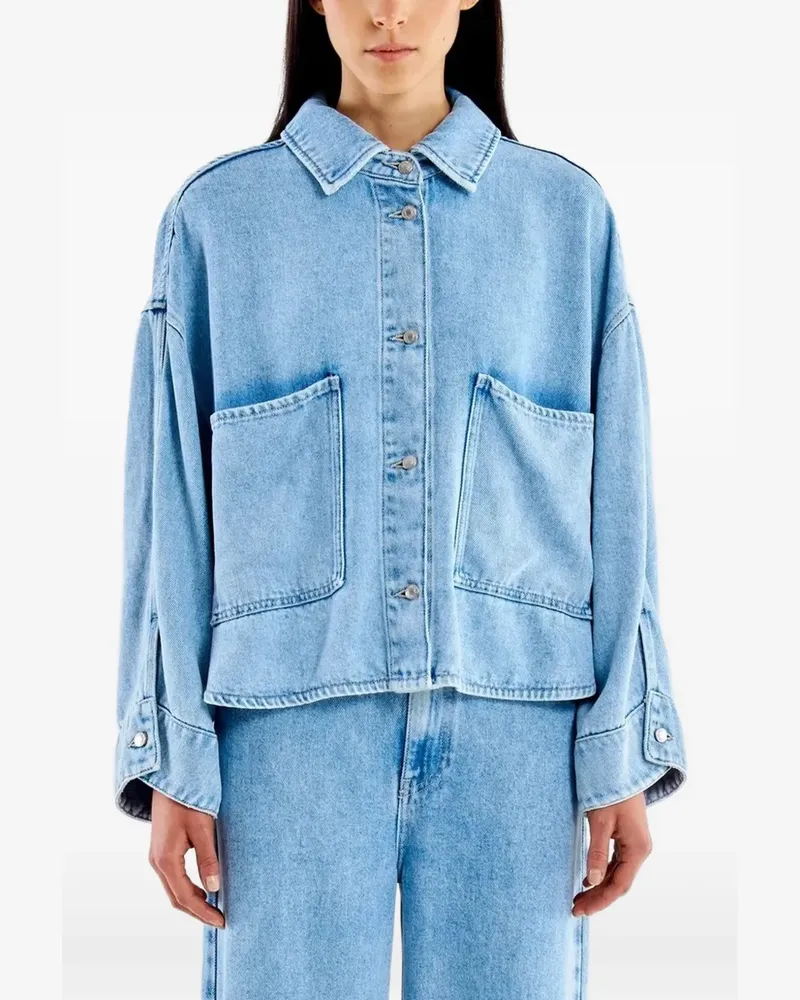 VICOLO patch-pocket denim jacket - Blau Blau