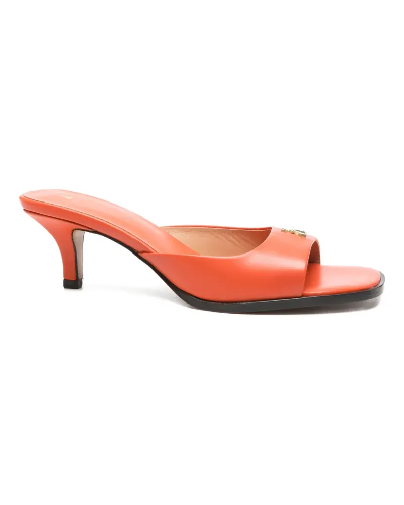 Patrizia Pepe square-toe sandals - Orange Orange