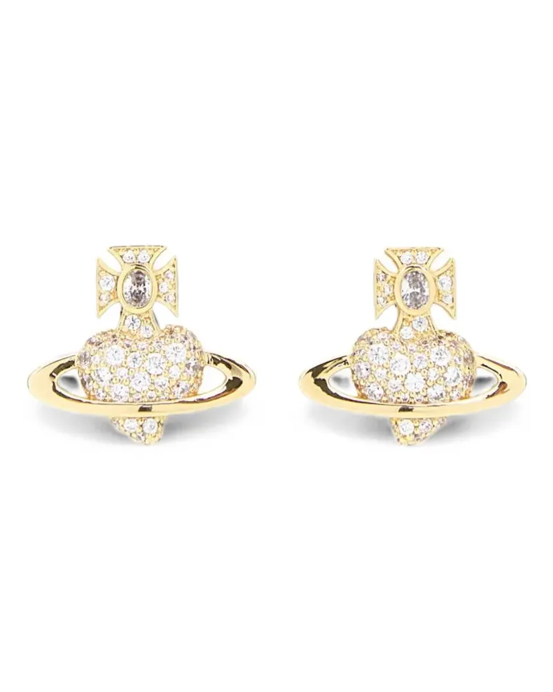Vivienne Westwood Agnatha Ohrringe mit Kristallen - Gold Gold