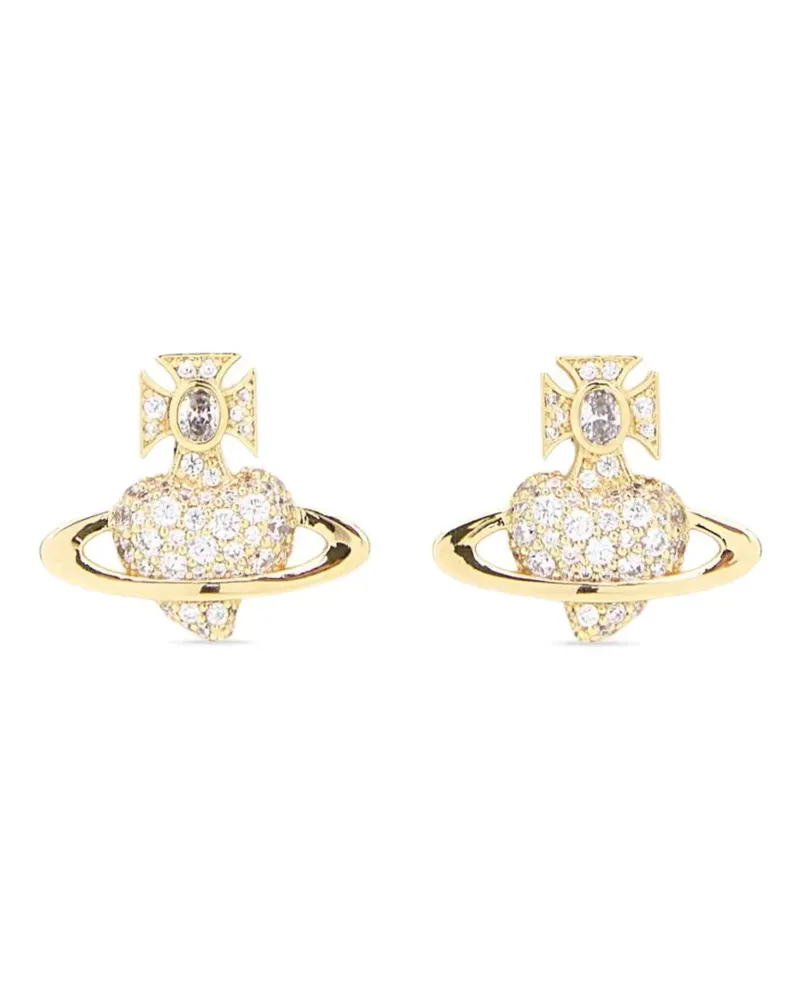 Vivienne Westwood Agnatha Ohrringe mit Kristallen - Gold Gold