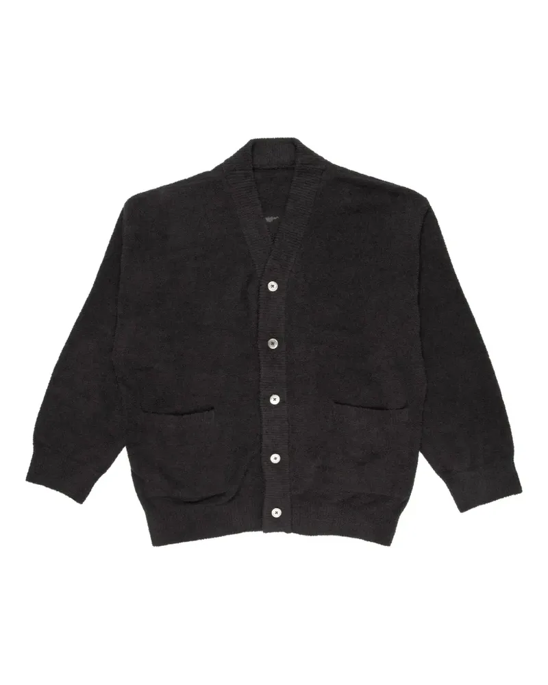 Mastermind World Cardigan mit Totenkopf - Schwarz Schwarz