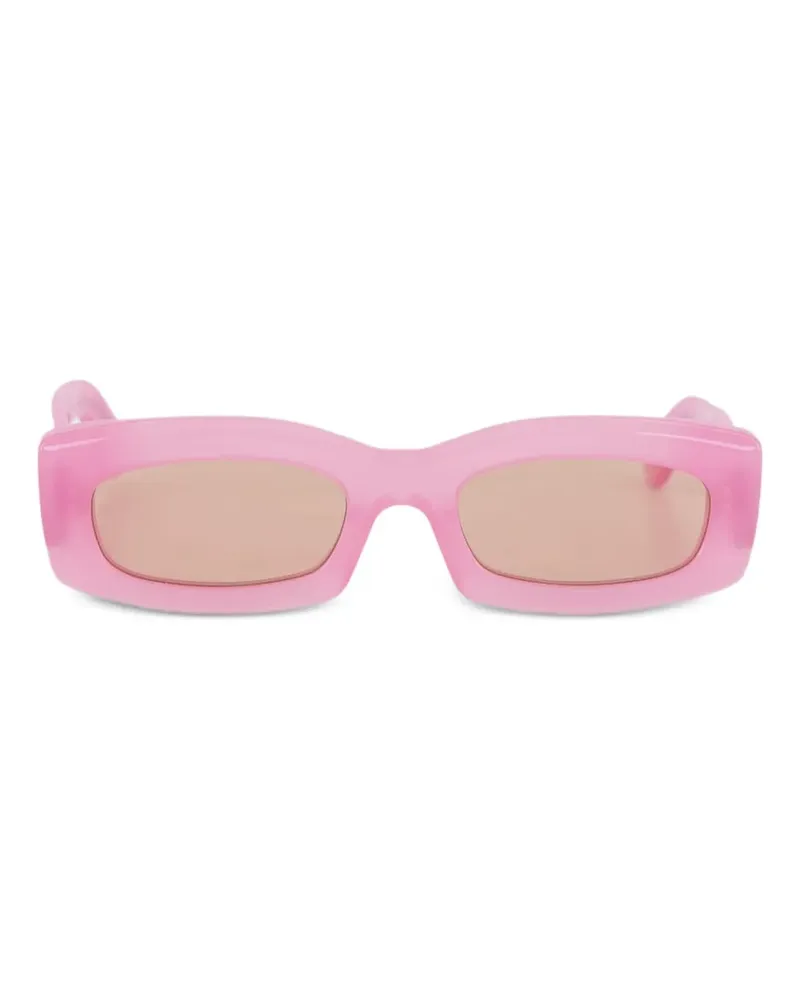 RETROSUPERFUTURE Zaga Sonnenbrille mit eckigem Gestell - Rosa Rosa