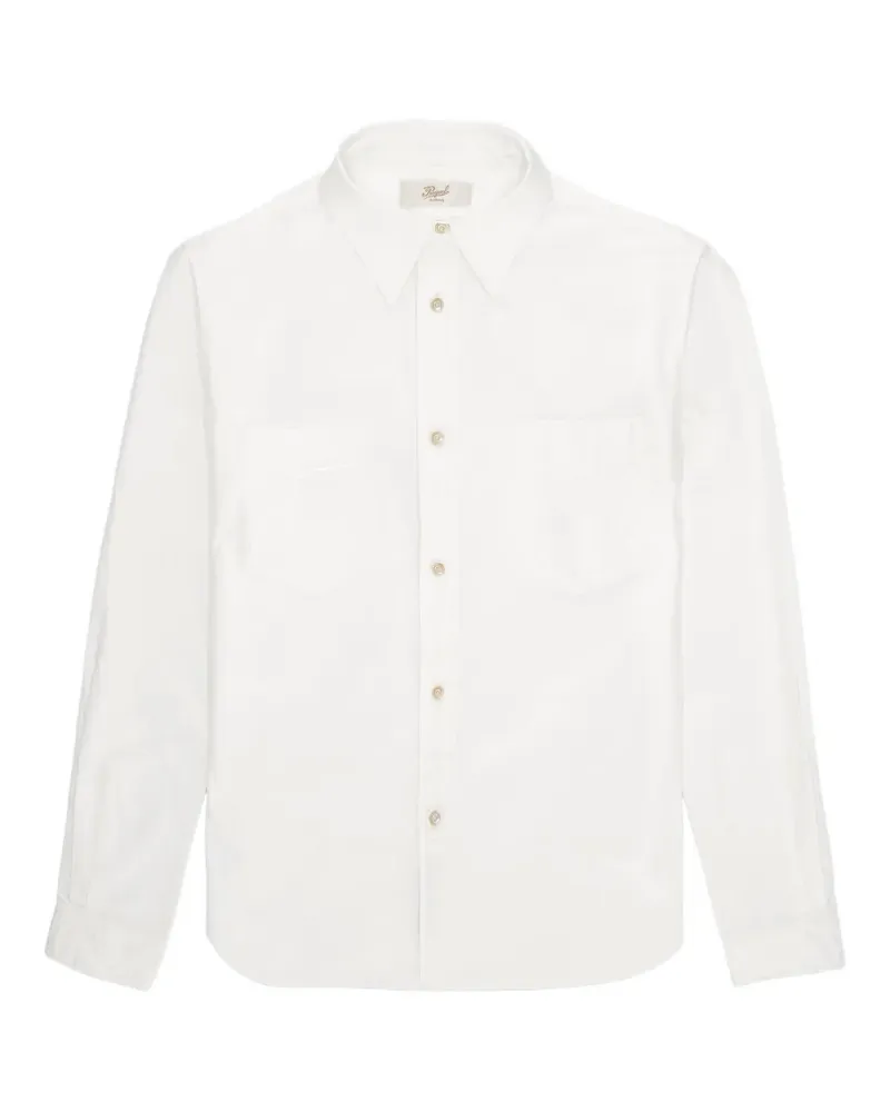 Fortela Prequel patch-pocket striped shirt - Weiß Weiß