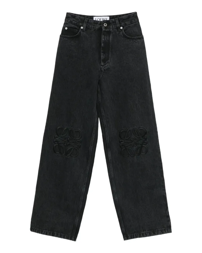 Loewe Anagram baggy jeans - Schwarz Schwarz