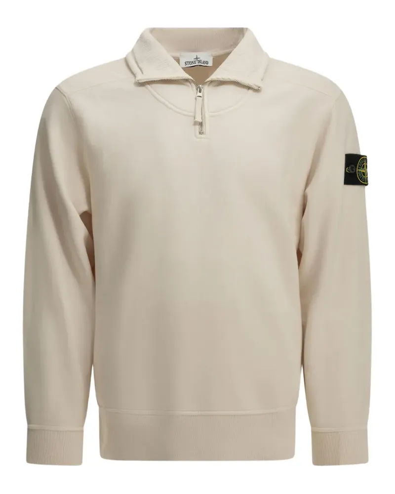 Stone Island 6100021 Sweatshirt aus gebürstetem Bio-Baumwollfleece - Nude Nude