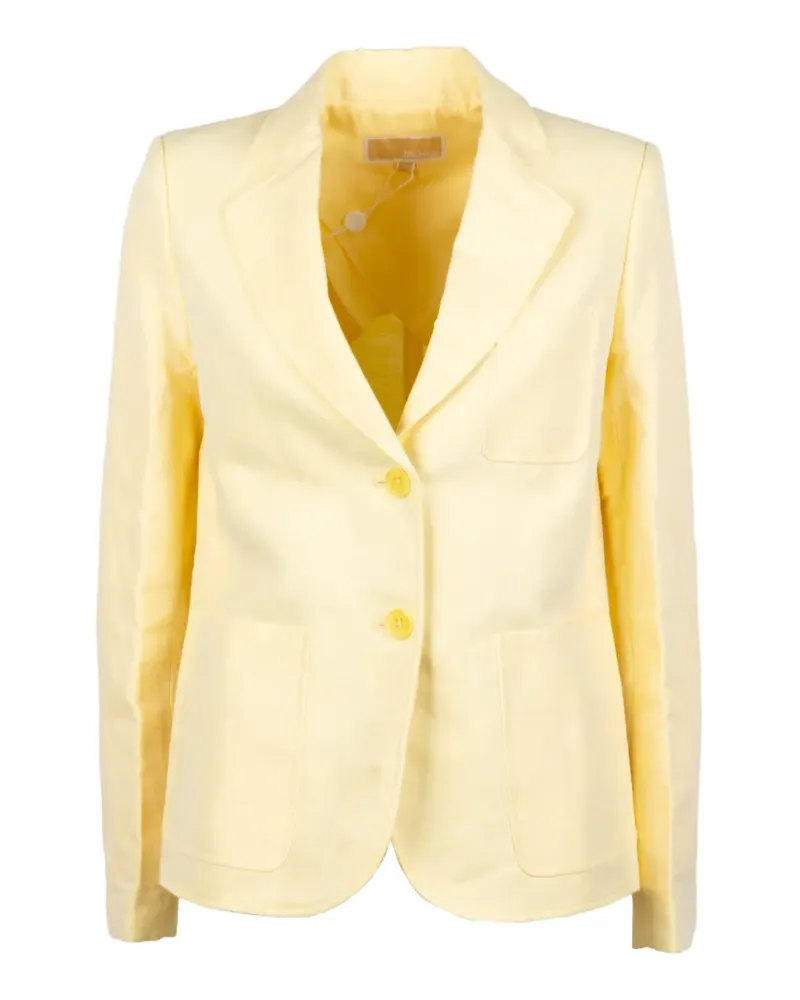 Michael Kors Einreihiges Sakko - Gelb Gelb