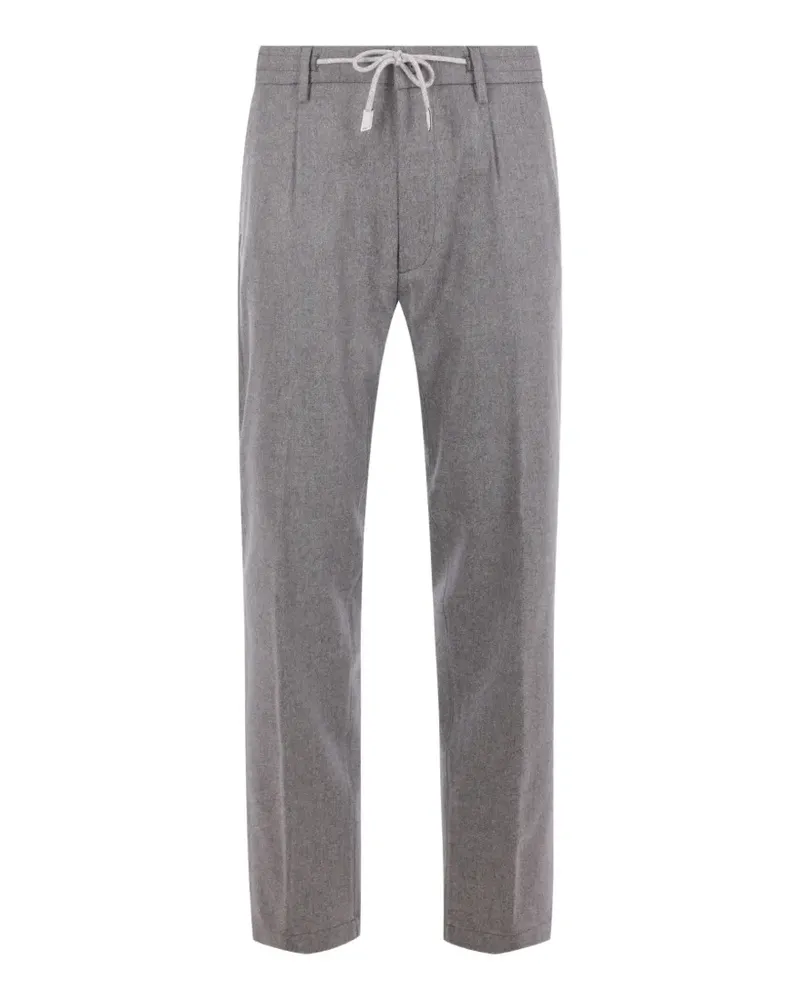 Eleventy Melierte Hose mit Kordelzug - Grau Grau