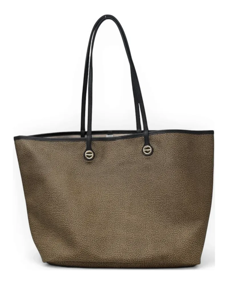 Borbonese printed top handle shoulder bag - Braun Braun