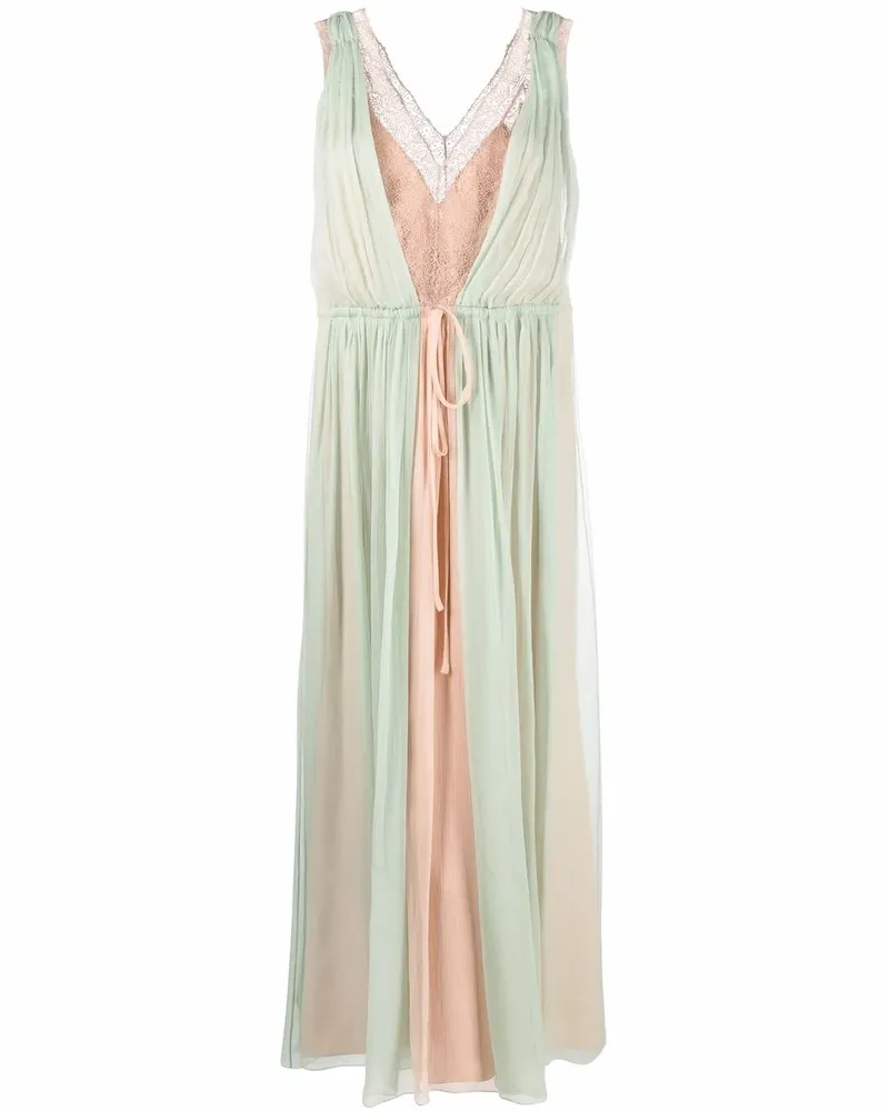 Alberta Ferretti Kleid mit Einsätzen - 1374 - Verde 1374