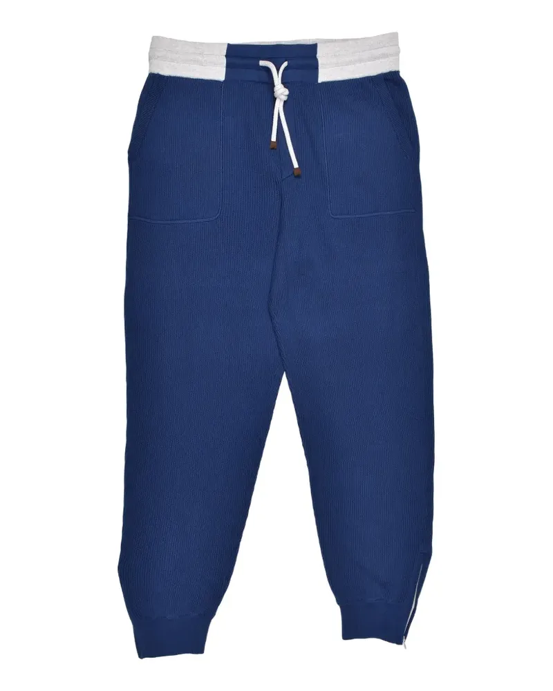 Brunello Cucinelli drawstring-waist track pants - Blau Blau