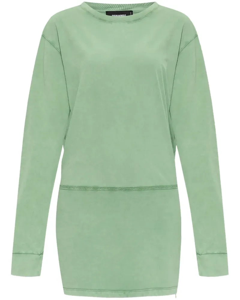 Dsquared2 Langärmeliges Minikleid - Grün Grün
