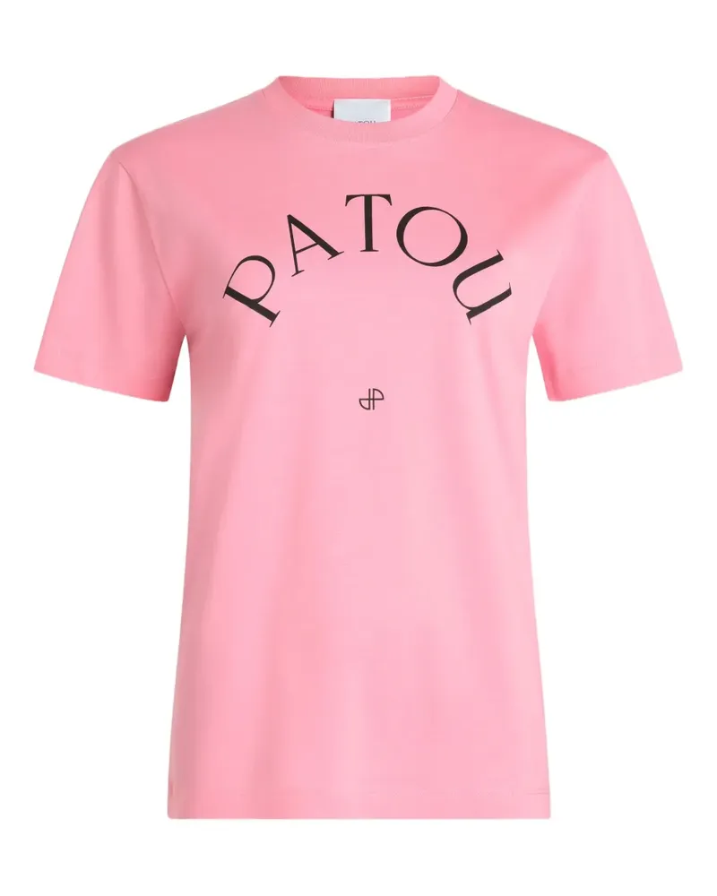 Patou T-Shirt mit Logo-Print - Rosa Rosa