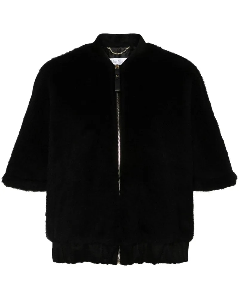 Max Mara Teddy' Mantel - Schwarz Schwarz