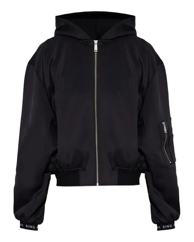 Anine Bing Sarita hooded bomber jacket - Schwarz Schwarz