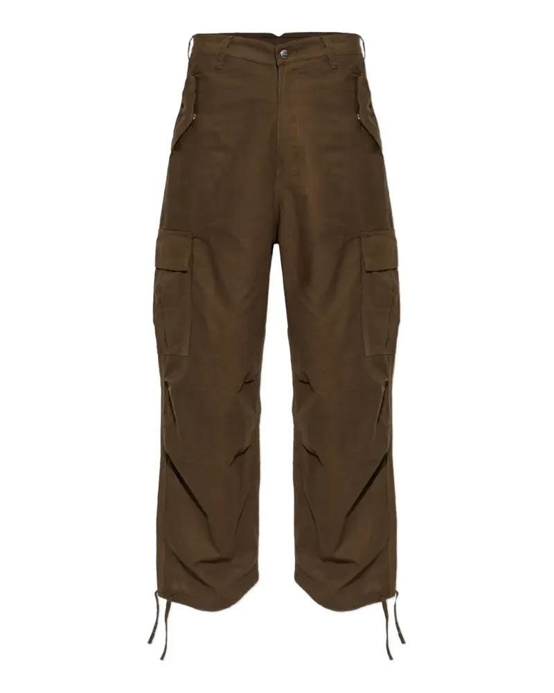 RHUDE drawstring cargo trousers - Grün Grün