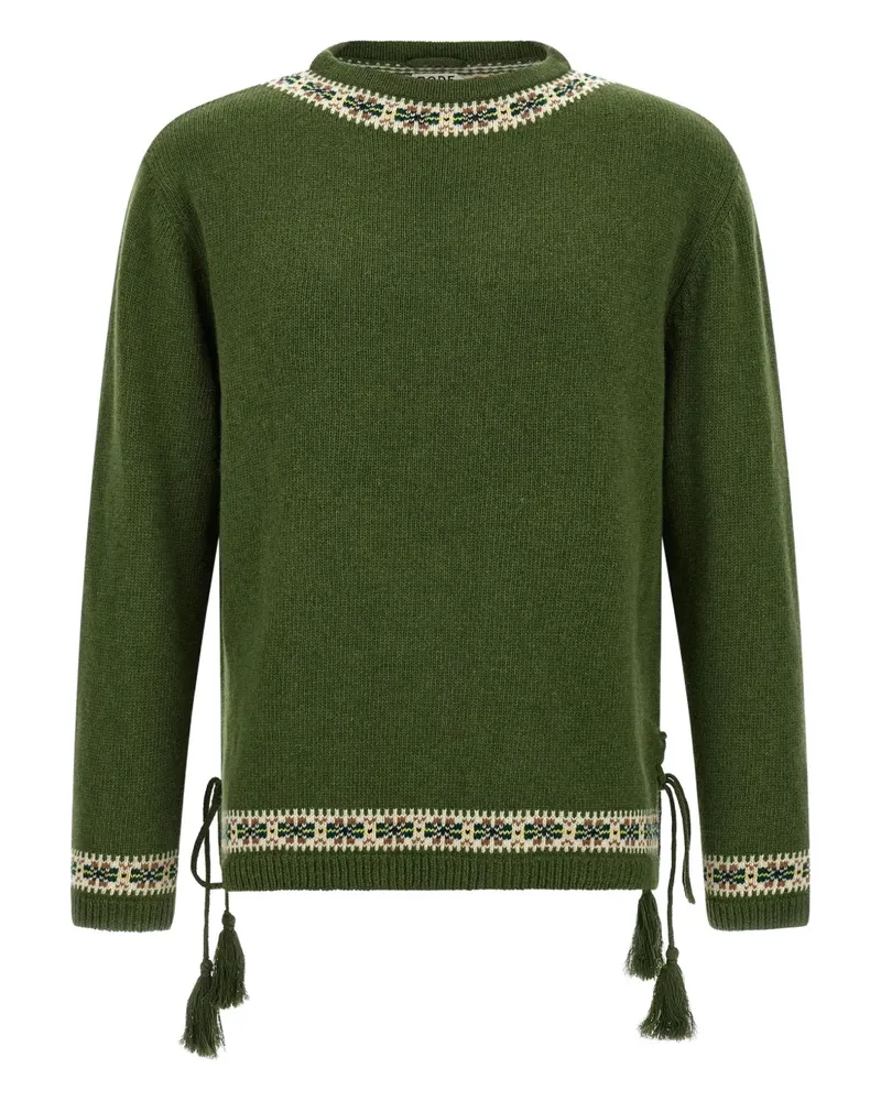 BODE Jacquard-Pullover mit Fair-Isle-Muster - Grün Grün