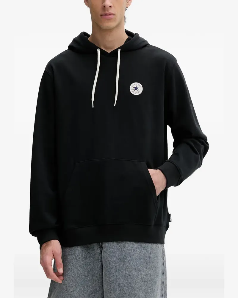 Converse Chuck Taylor logo-patch hoodie - Schwarz Schwarz