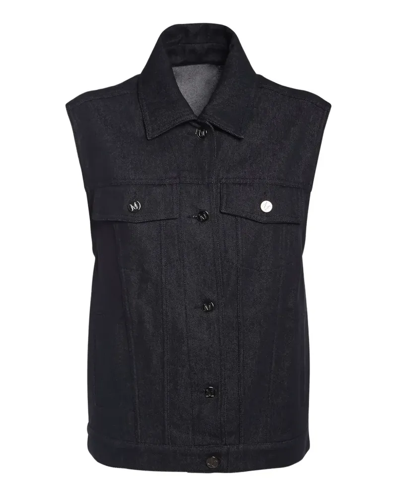 Max Mara button chest-pockets jacket - Blau Blau