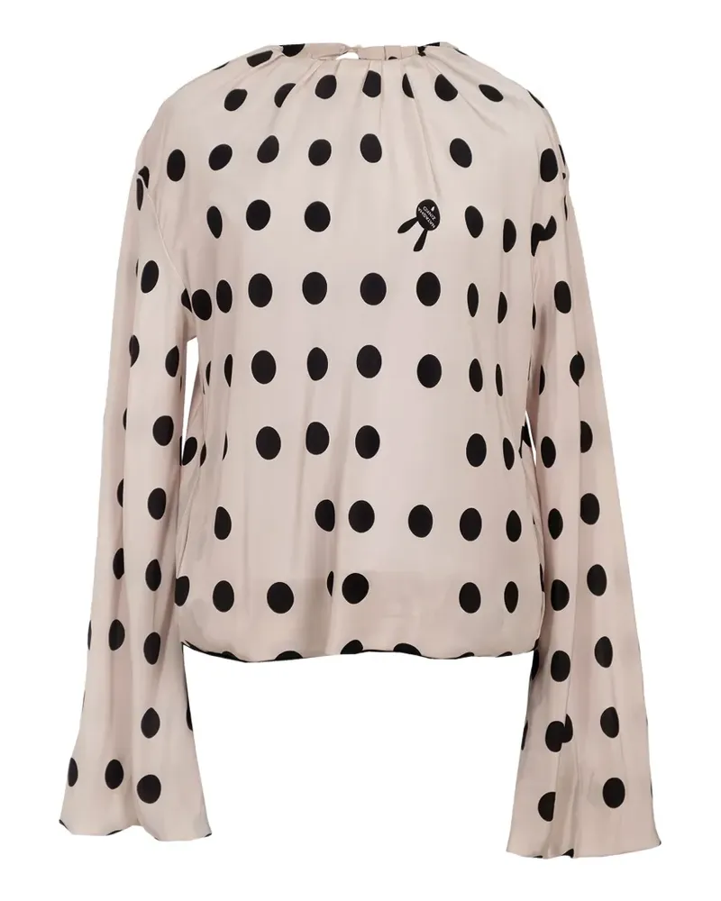 Natasha Zinko polka dot blouse - Nude Nude