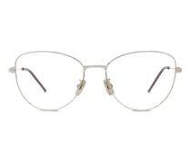 Klassische Cat-Eye-Brille - Silber